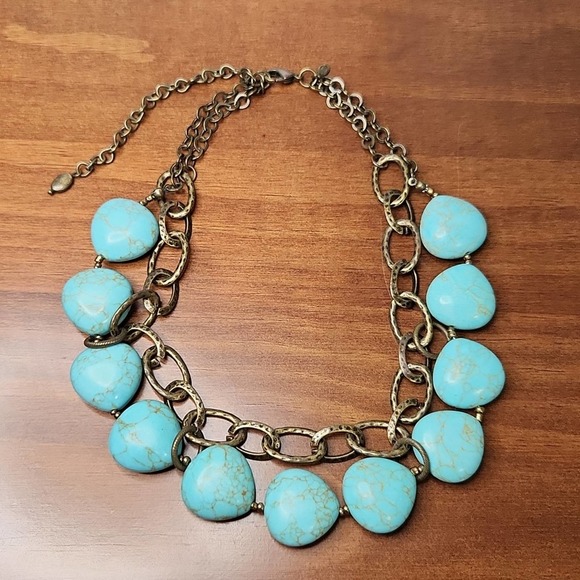 Premier Designs Faux Turquoise Necklace - Picture 5 of 7